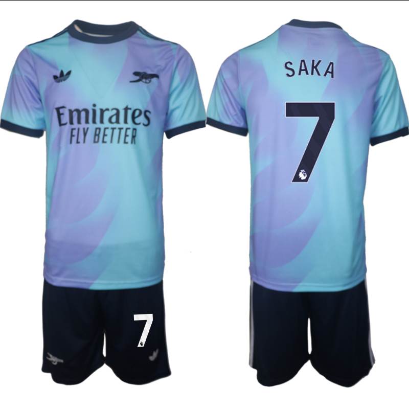 Men 2024-2025 Club Arsenal away Purple blue #7 Soccer Jersey->arsenal jersey->Soccer Club Jersey